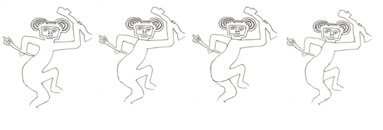 Un dibujo de un perro  Descripción generada automáticamente con confianza media