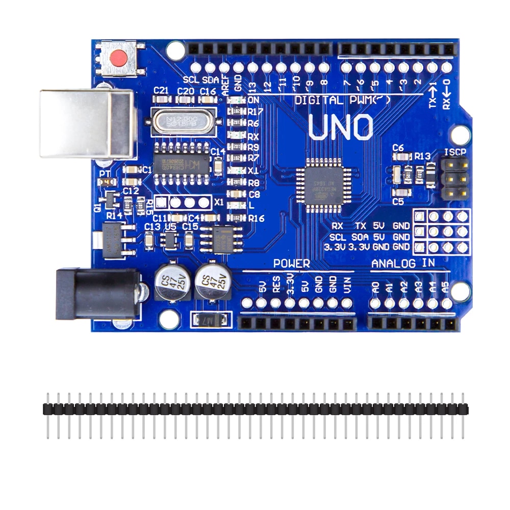 Alta calidad UNO R3 MEGA328P CH340 CH340G para Arduino UNO R3 + CABLE USB