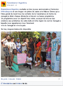 Foto 11. Pantallazo de la publicación del grupo de Facebook “Karambenor Argentina”. Fecha de captura: 25/04/2015.